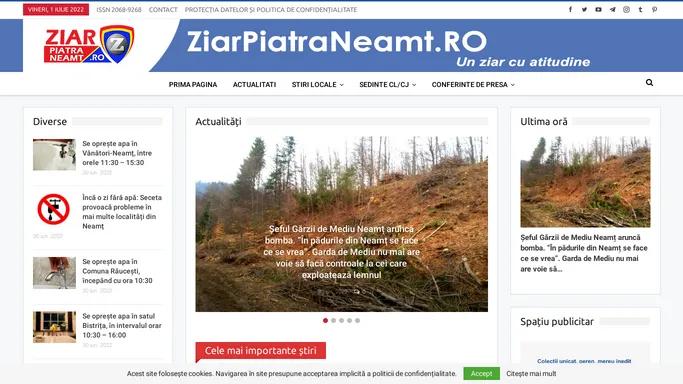Ziar Piatra Neamt - stiri, editoriale, anchete, reportaje, anunturi