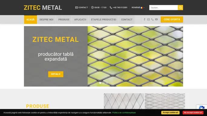 Zitec Metal – producator tabla expandata