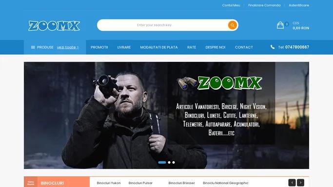 ZoomX Oradea - Articole de Vanatoare, Lanterne, Night Vision, Cutite... etc