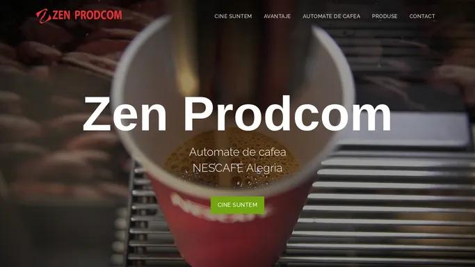 Automate de cafea Nescafe Alegria prin ZEN PRODCOM SRL