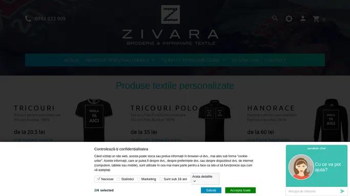 Personalizare textile - Produse textile personalizate - Zivara